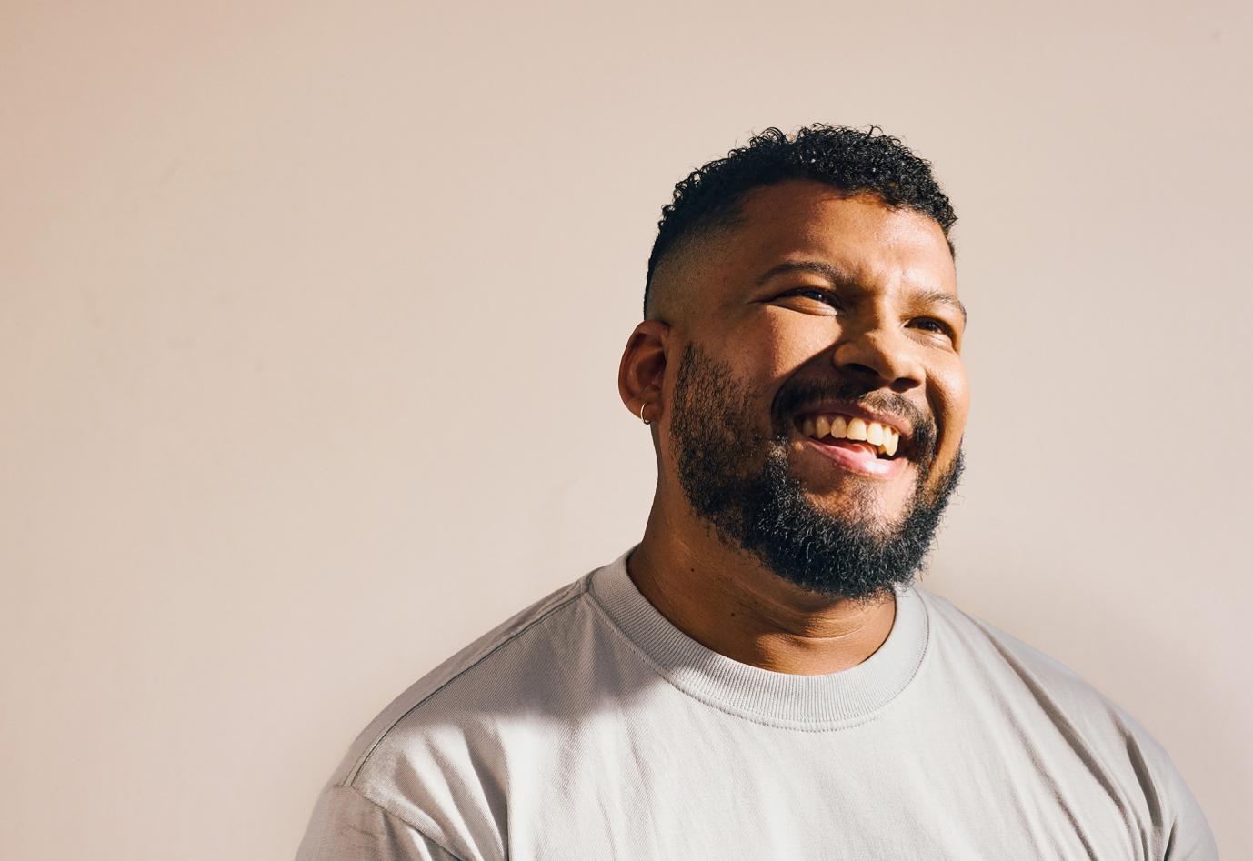 A smiling man